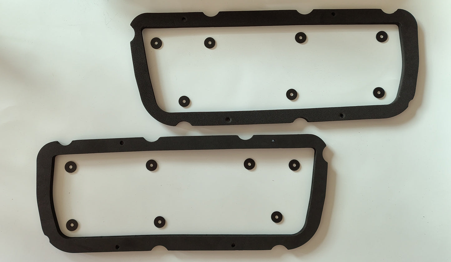Gaskets for the tail lights of a Toyota Corolla KE25.