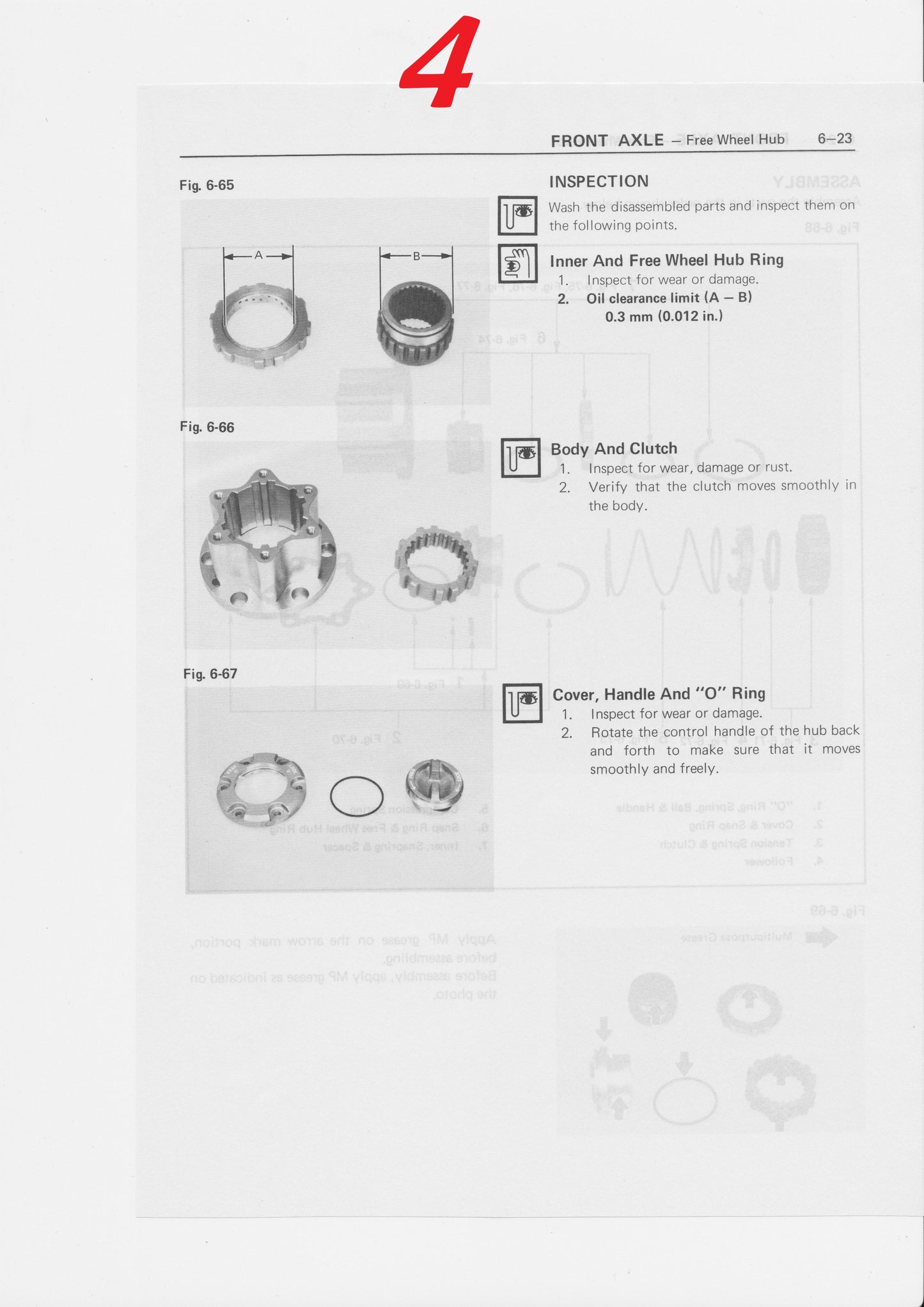 maintenance manual for Aisin locking hubs page 4.