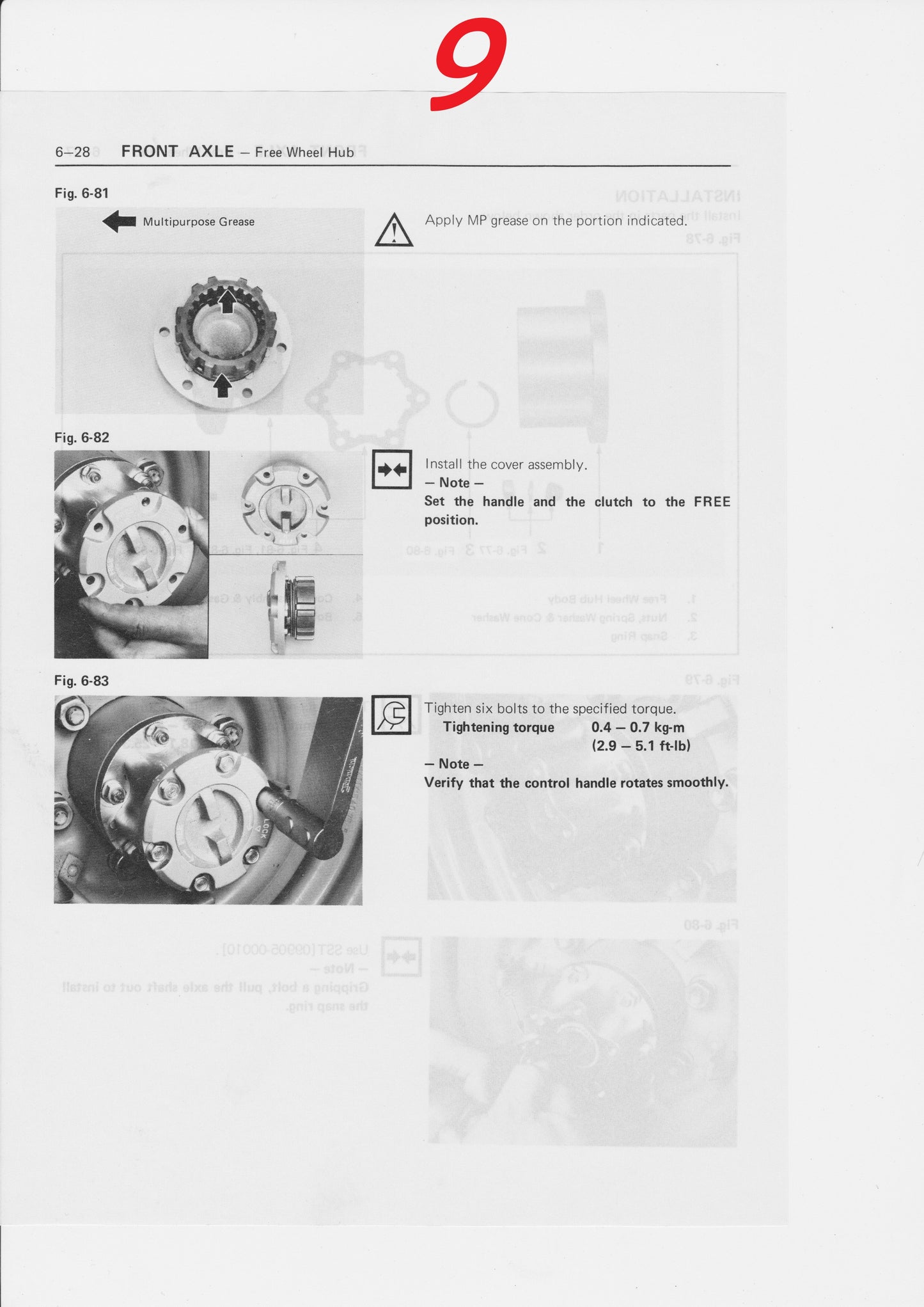 maintenance manual for Aisin locking hubs page 9.