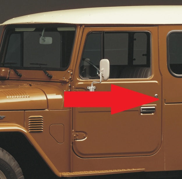 2x spacer hardtop side panel B pillar Toyota Landcruiser FJ40