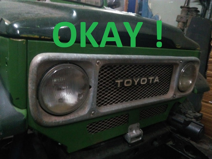 4x OEM insert headlight adjustment various classic Toyota models