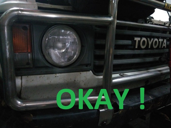 4x OEM insert headlight adjustment various classic Toyota models