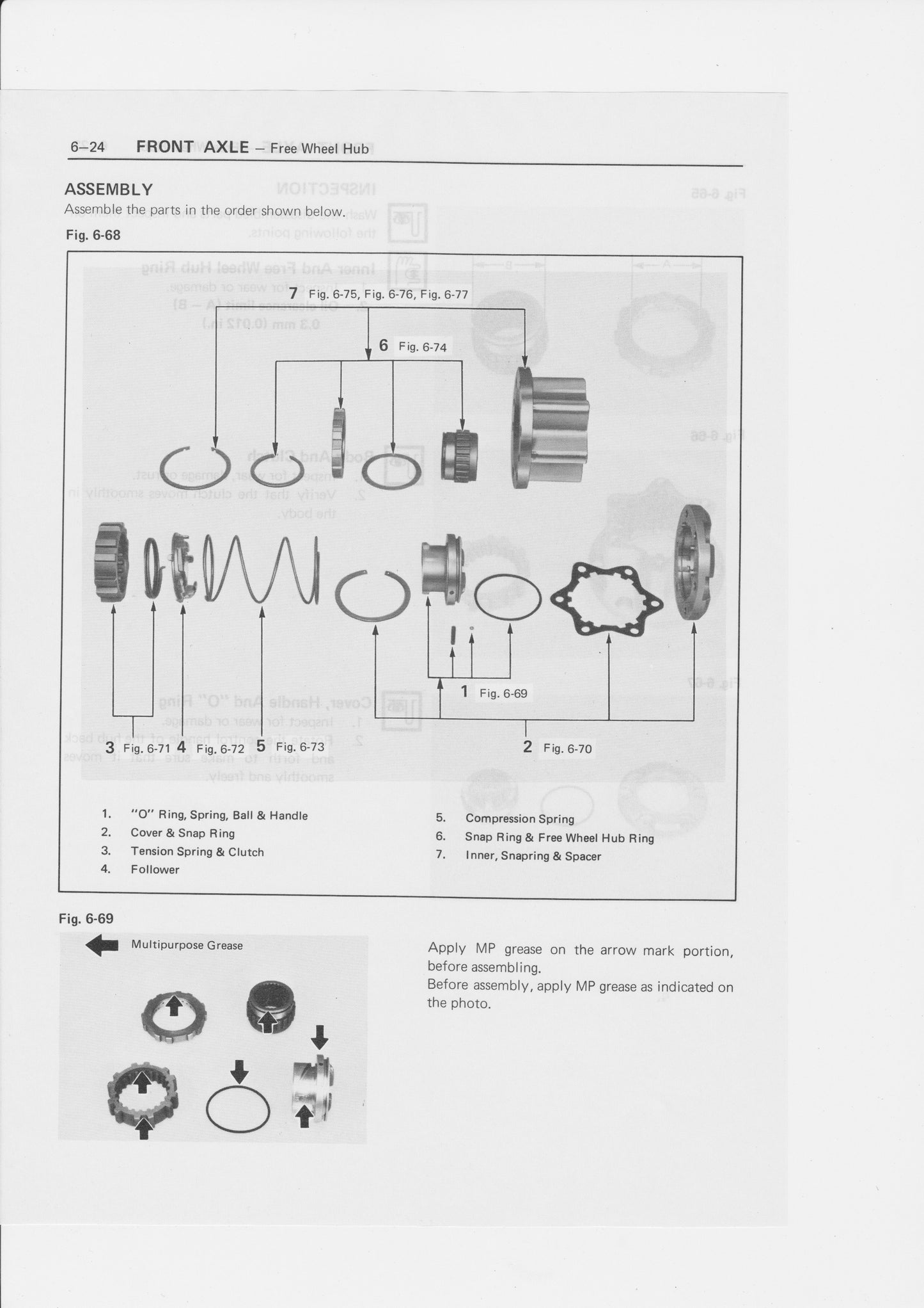 AISIN locking hub gasket kit Isuzu 4x4 FHG-001