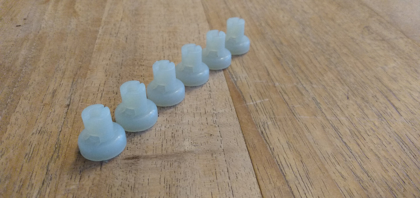 6x cap glow plug OEM Toyota diesel - free decal 1988 and later