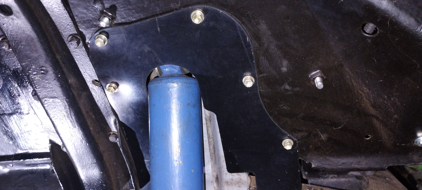 cover shock absorber and steering gear + radiator support, bib hinge, side step shim kit Toyota Landcruiser FJ40