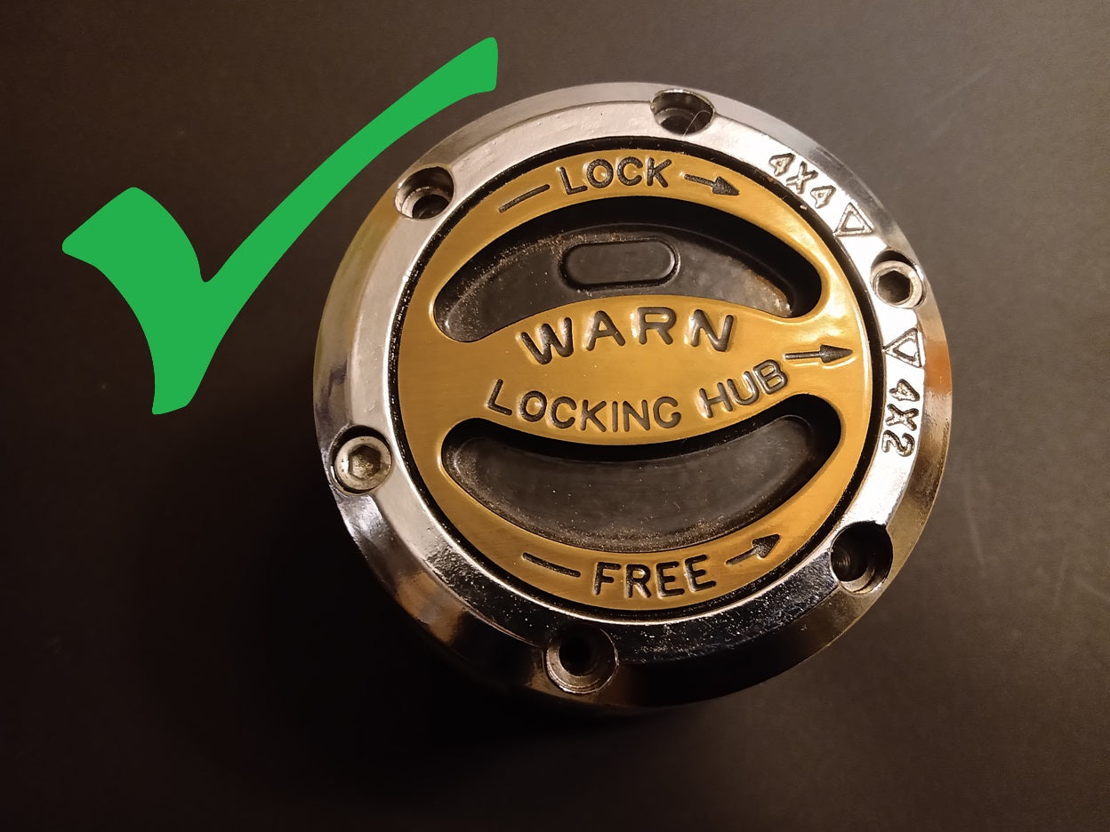 WARN SE206 4000 V-shaped dial selector seal rings for Premium and M series locking hubs