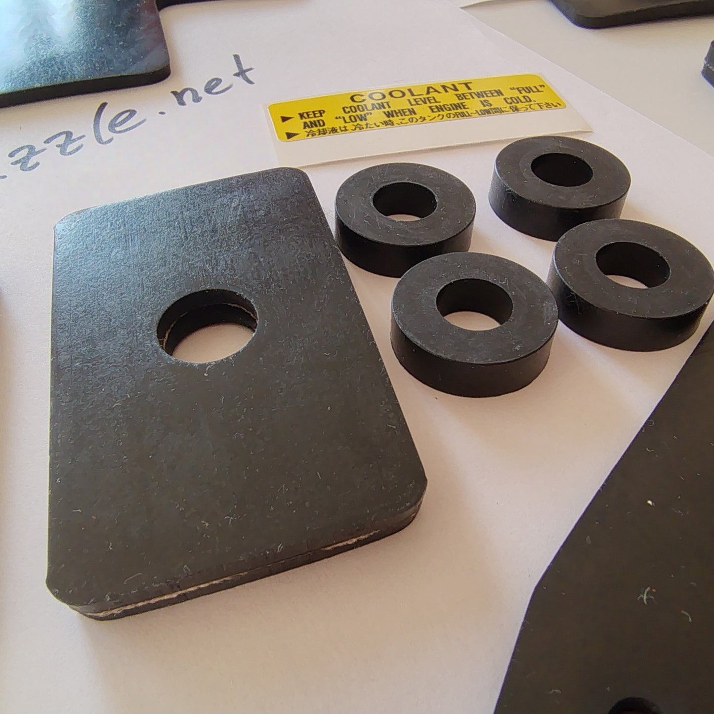 cover shock absorber and steering gear + radiator support, bib hinge, side step shim kit Toyota Landcruiser FJ40