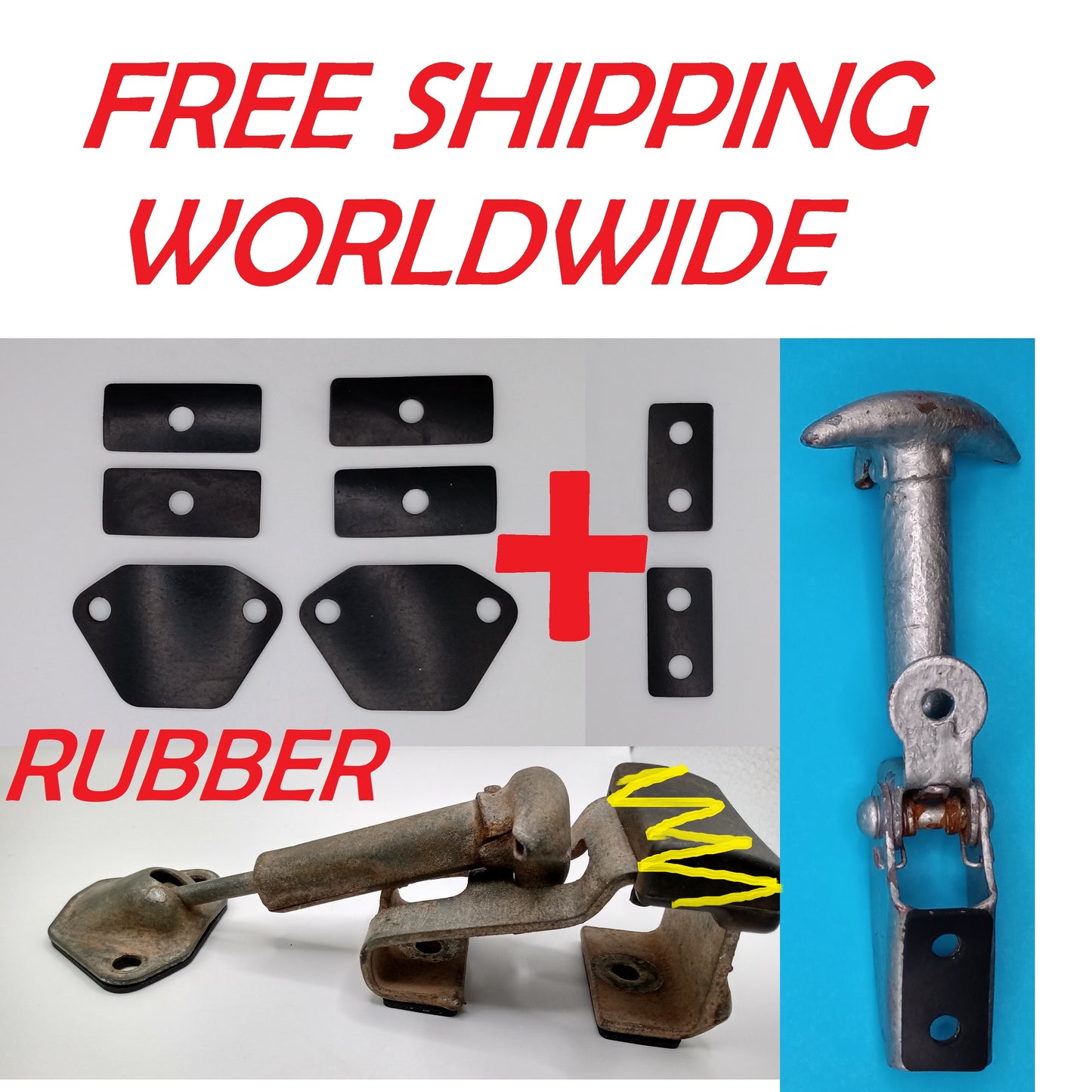 rubber gasket kit windshield to hood latch Toyota Landcruiser FJ40