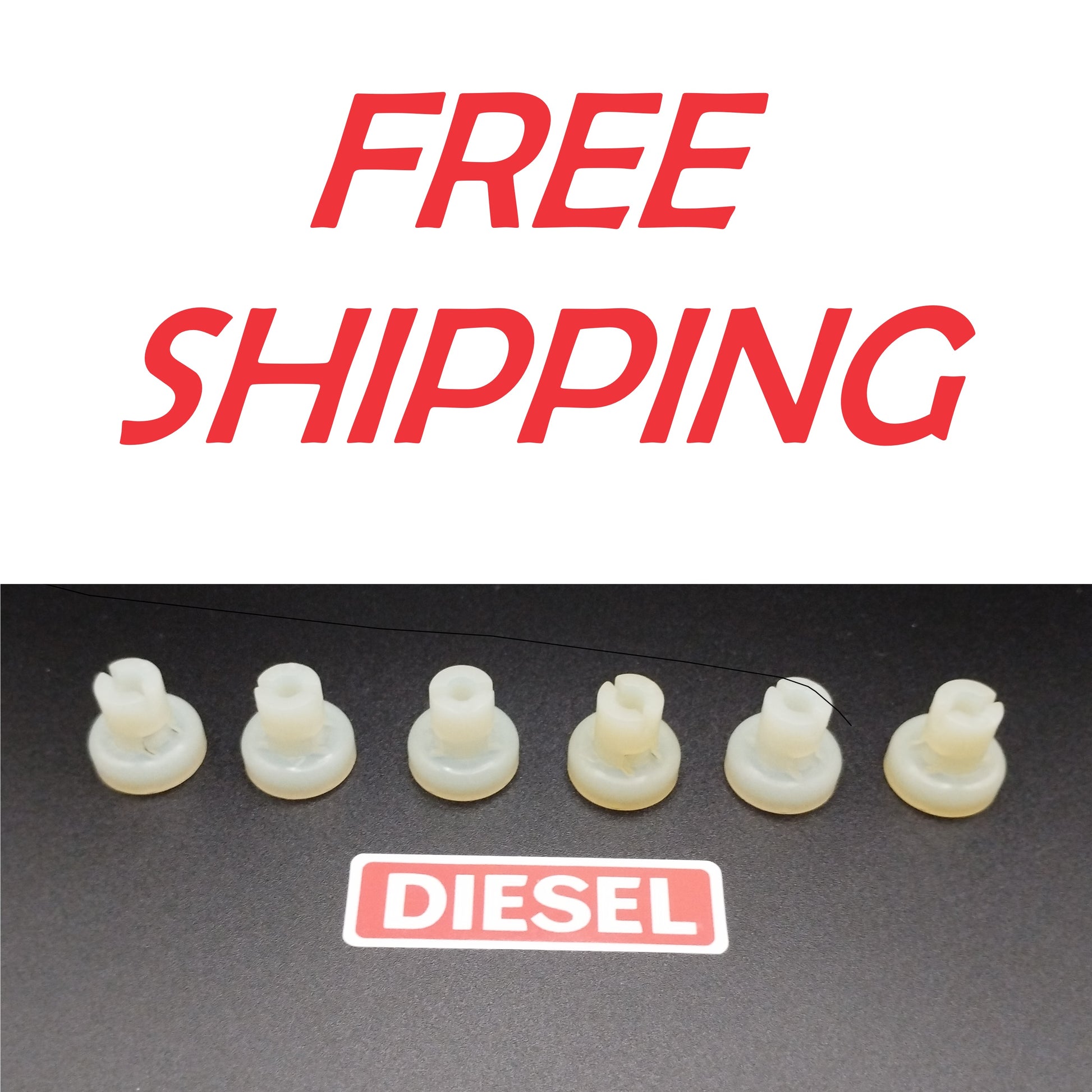 Set of 6 genuine Toyota caps for glow plugs 90189-04024.