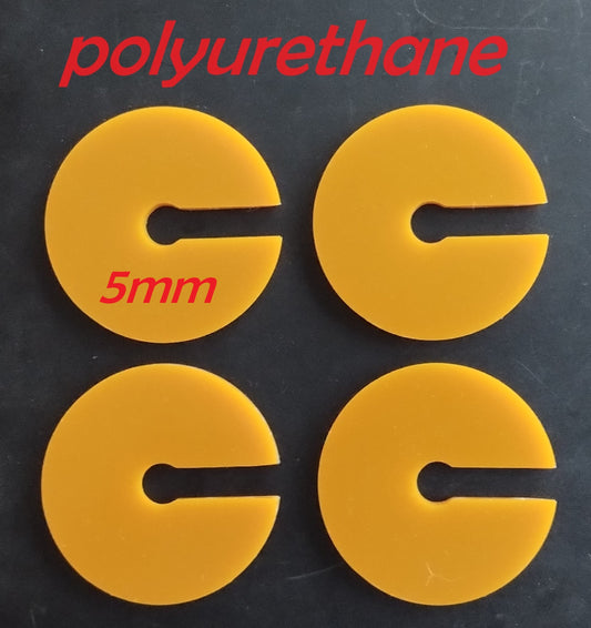 FJ40 set of 4 polyurethane spacers for the body mounts 52231-90300.