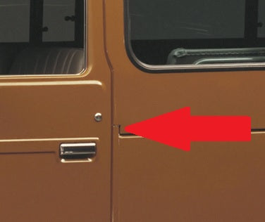 2x spacer hardtop side panel B pillar Toyota Landcruiser FJ40