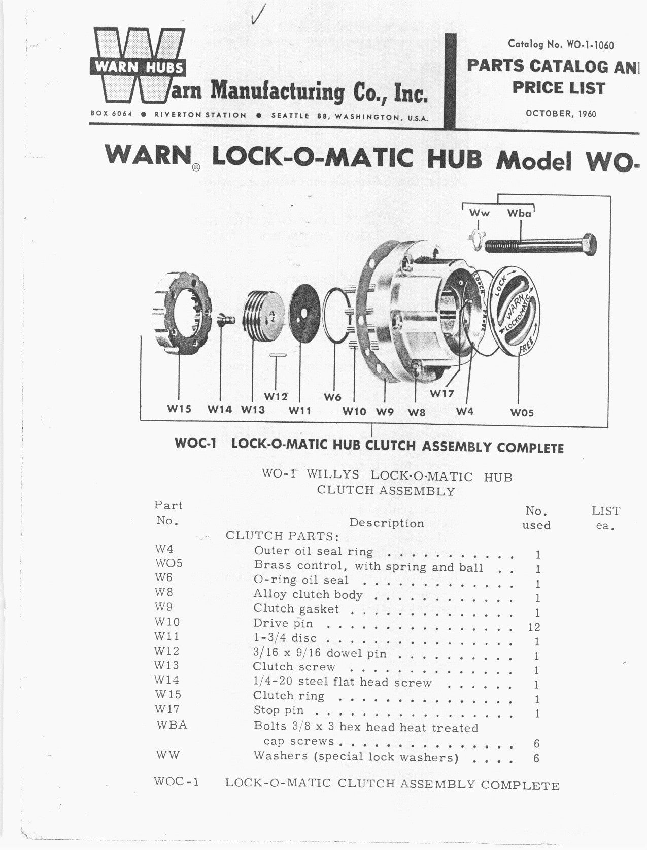 WARN SE206 4000 V-shaped dial selector seal rings for M series & premium series locking hubs